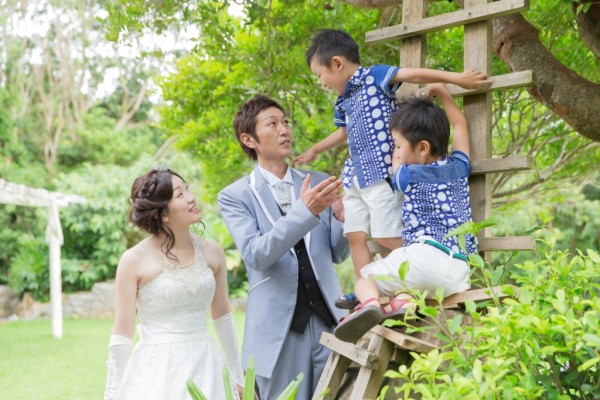 披露宴の最中にトムソーヤの気分を味わえる！！男の子も大満足のレストランウェディングでした（＾＾）