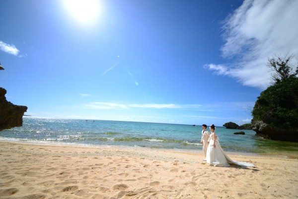 夏の美しさを凝縮して！！暑い中涼やかな柔らかい印象のお二人。