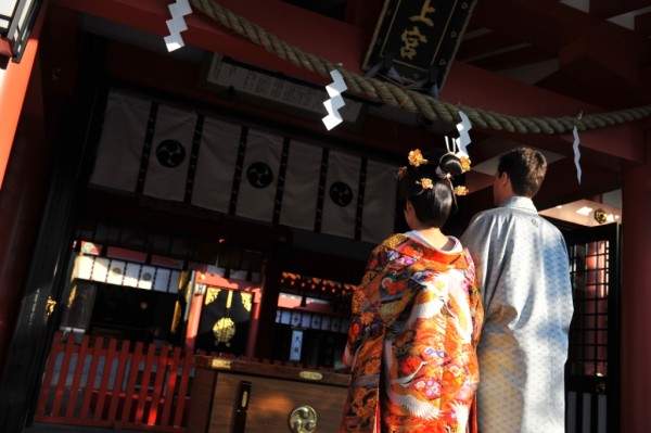 和装での挙式、和装でのフォトウェディング